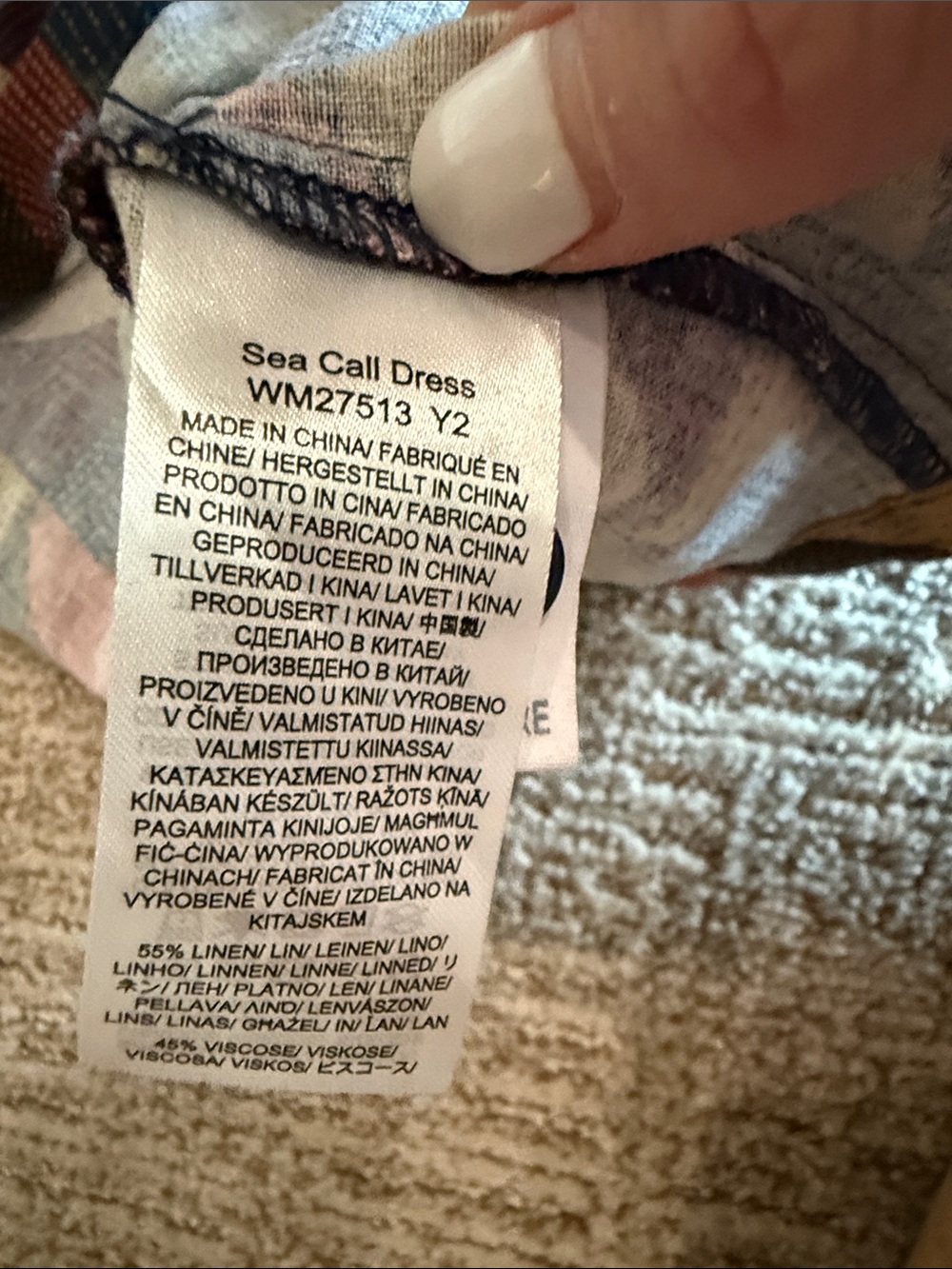 Sea salt Cornwall sea Call Dress - Picture 4 of 7